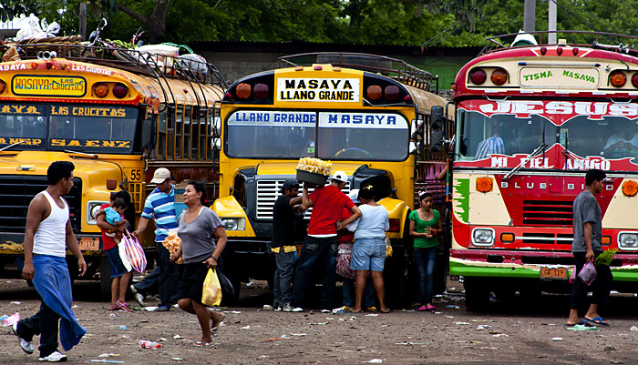 Stazione dei bus a Masaya, Nicaragua